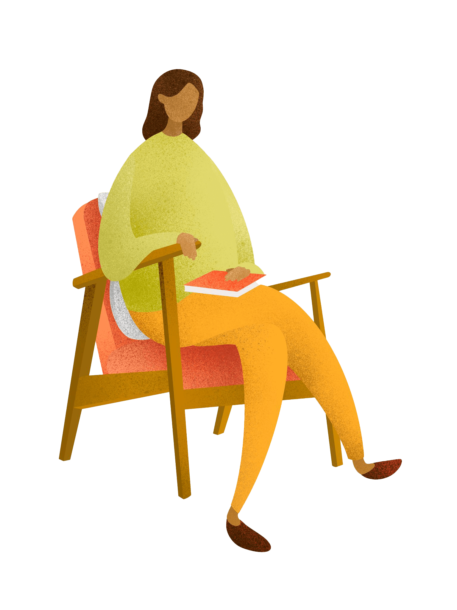 therapist in chair