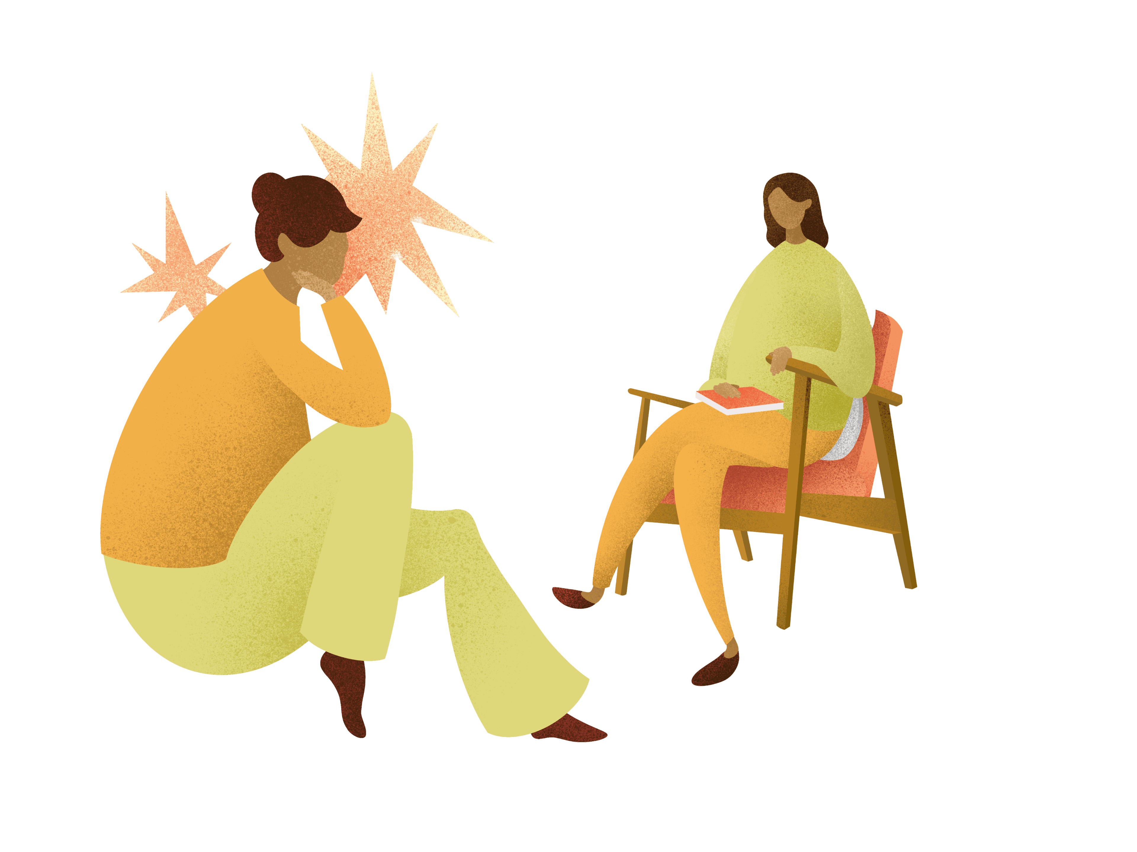 Patient*in mit Psychotherapeut*in